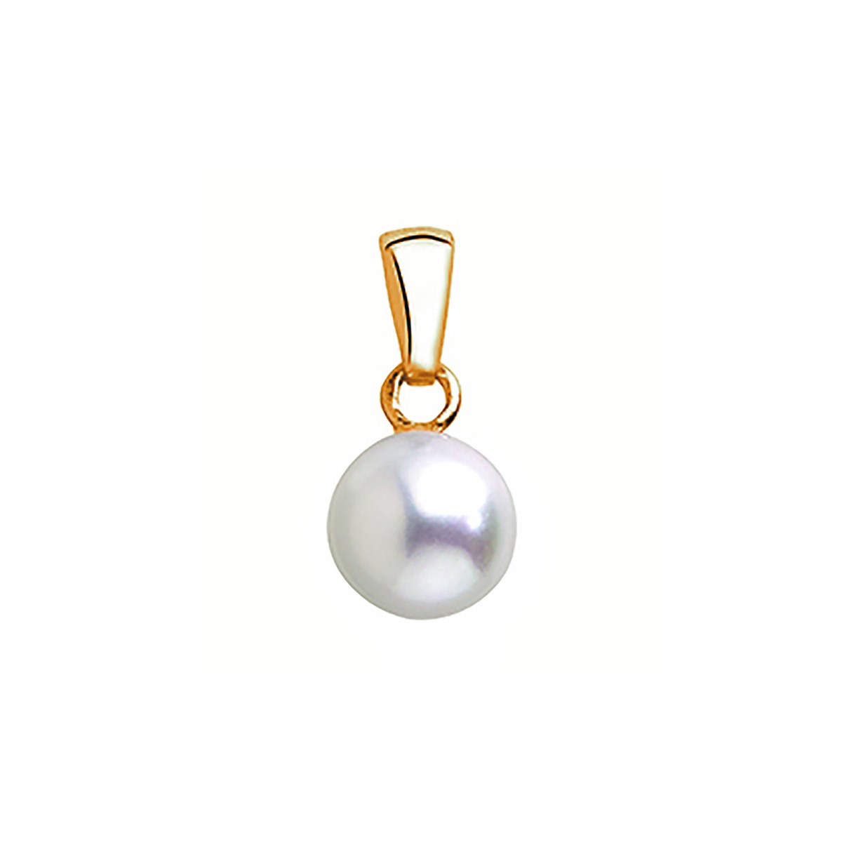 Pendentif Brillaxis or perle Akoya du Japon
