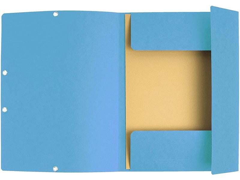 Exacompta Gummibandmappe A4 Türkis, 250 Blatt Sammelmappe mit Gummizug