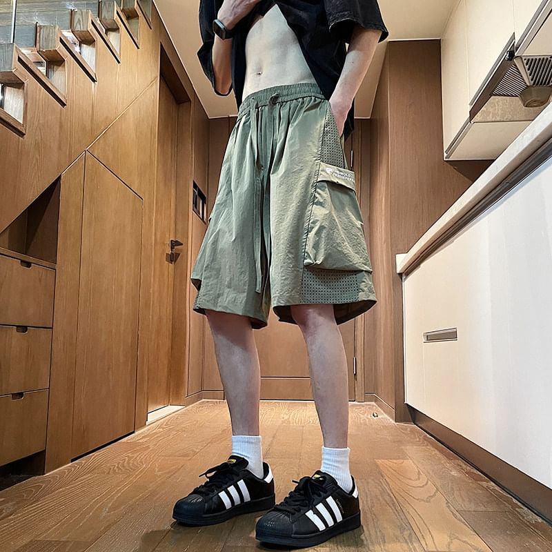 emeisa - Shorts met halfhoge taille en letters