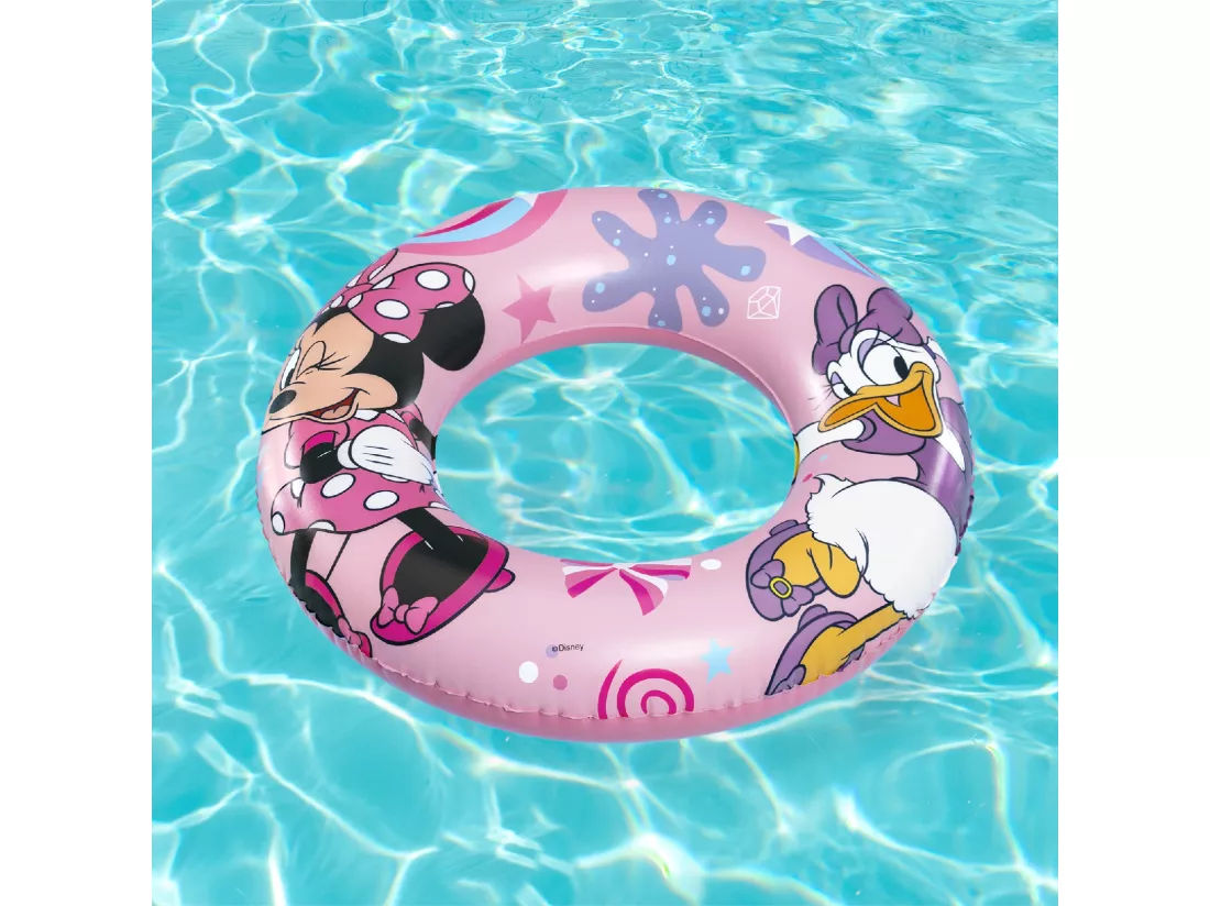 Bouée Gonflable pour Enfants de 3 à 6 ans Bestway 48 cm Design de Minnie Mouse Double Chambre à Air
