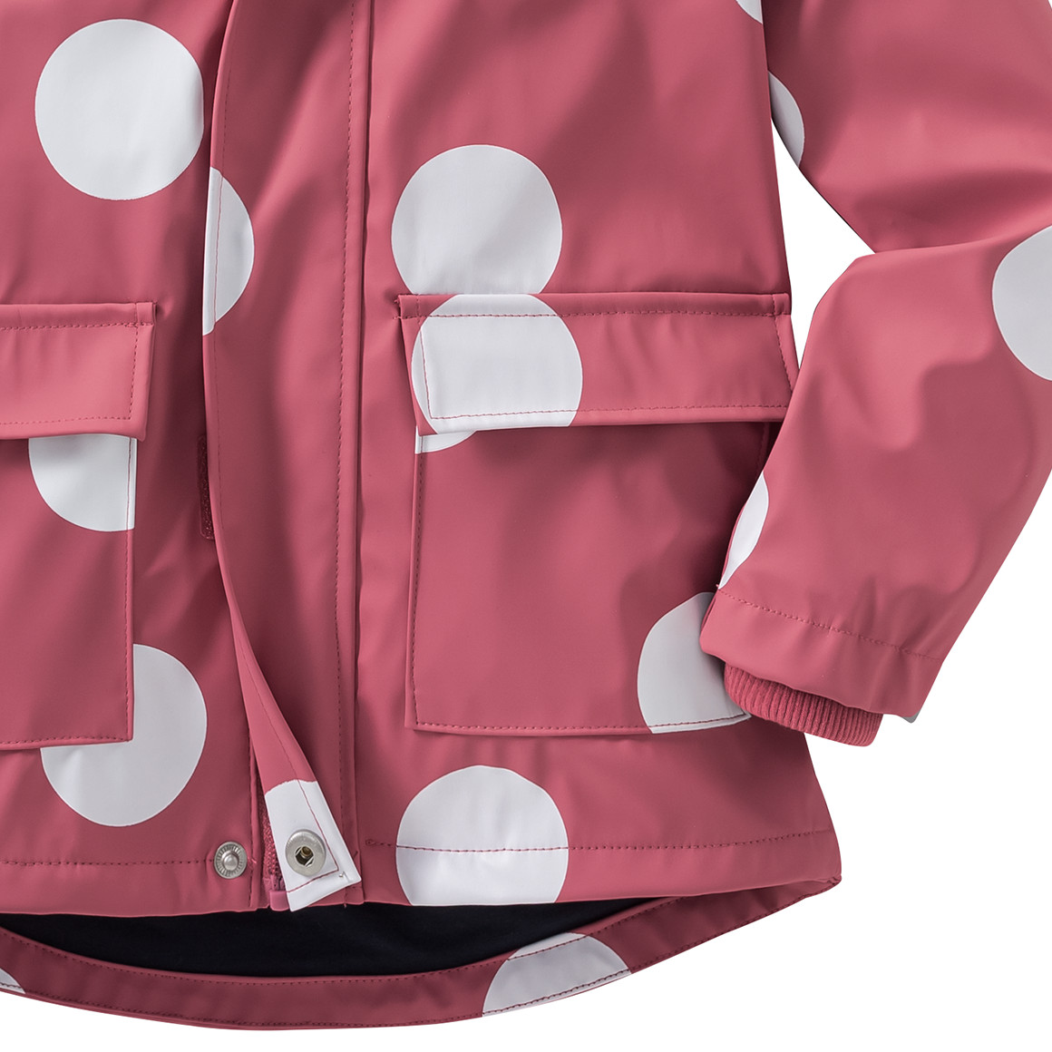 Topolino Mädchen Regenjacke mit Beschichtung himbeer