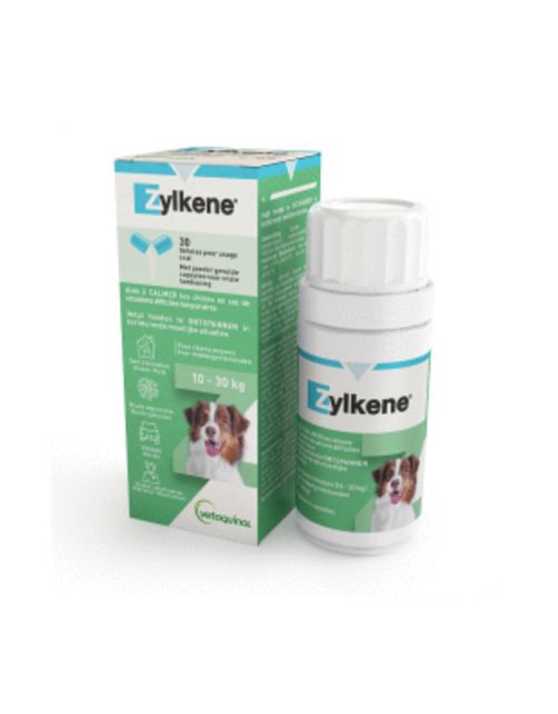 Zylkene Capsule 225 Mg - Anti stressmiddel - 225 g 30 caps Voor Middelgrote Honden (10-30 Kg)