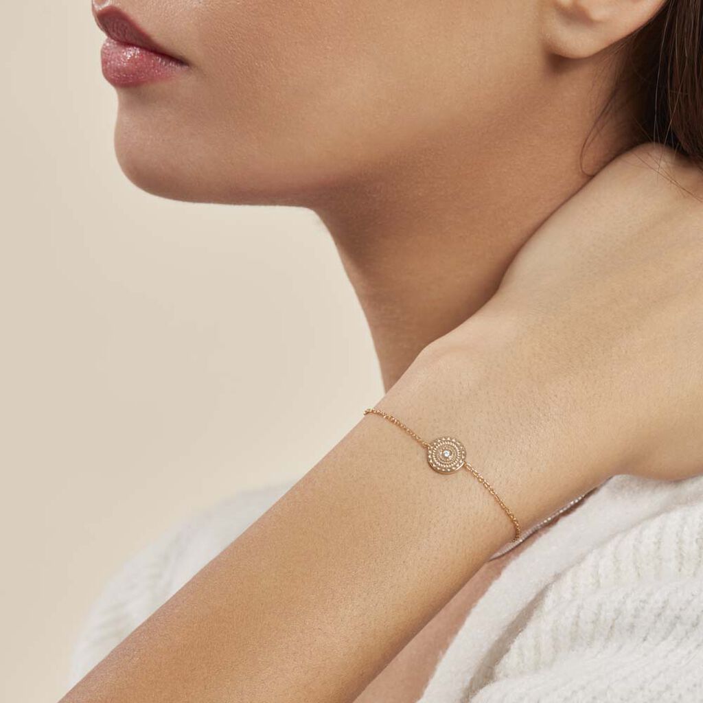 Bracelet Carmina Plaqué Or Jaune Oxyde De Zirconium
