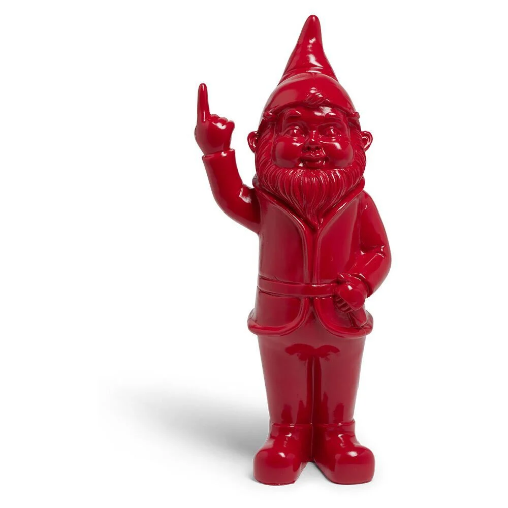 Nain décoratif H15cm plastique rouge