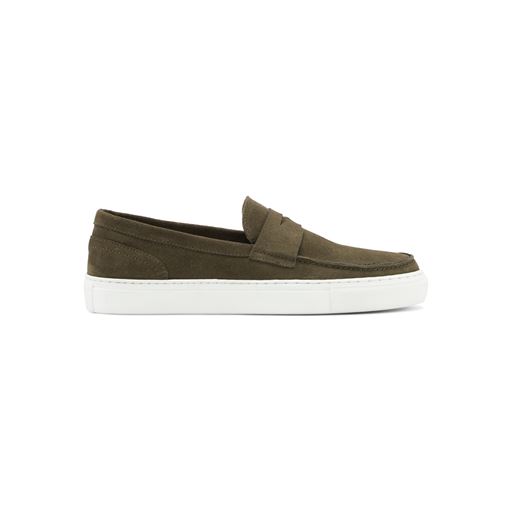 Playboy Footwear Allan Loafers, Olive Suede, 43
