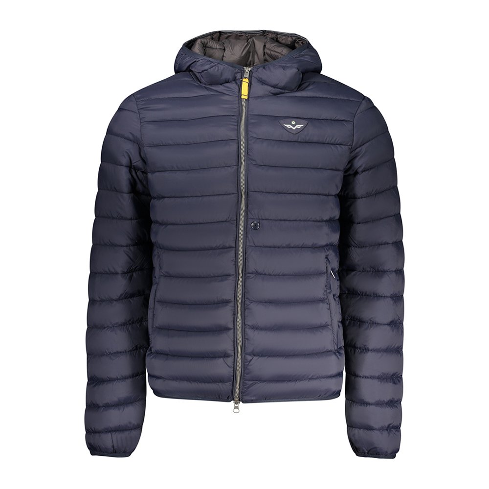 Men's Blue Hooded Jacket
