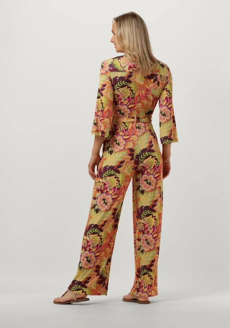 VANILIA oranje vanilia jumpsuit tropic floral jumpsuit