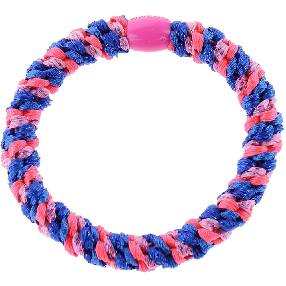 Køb Bow's by Stær Flettet Hårelastik - Multi Blå/Pink/Rosa Glitter 6-Pak