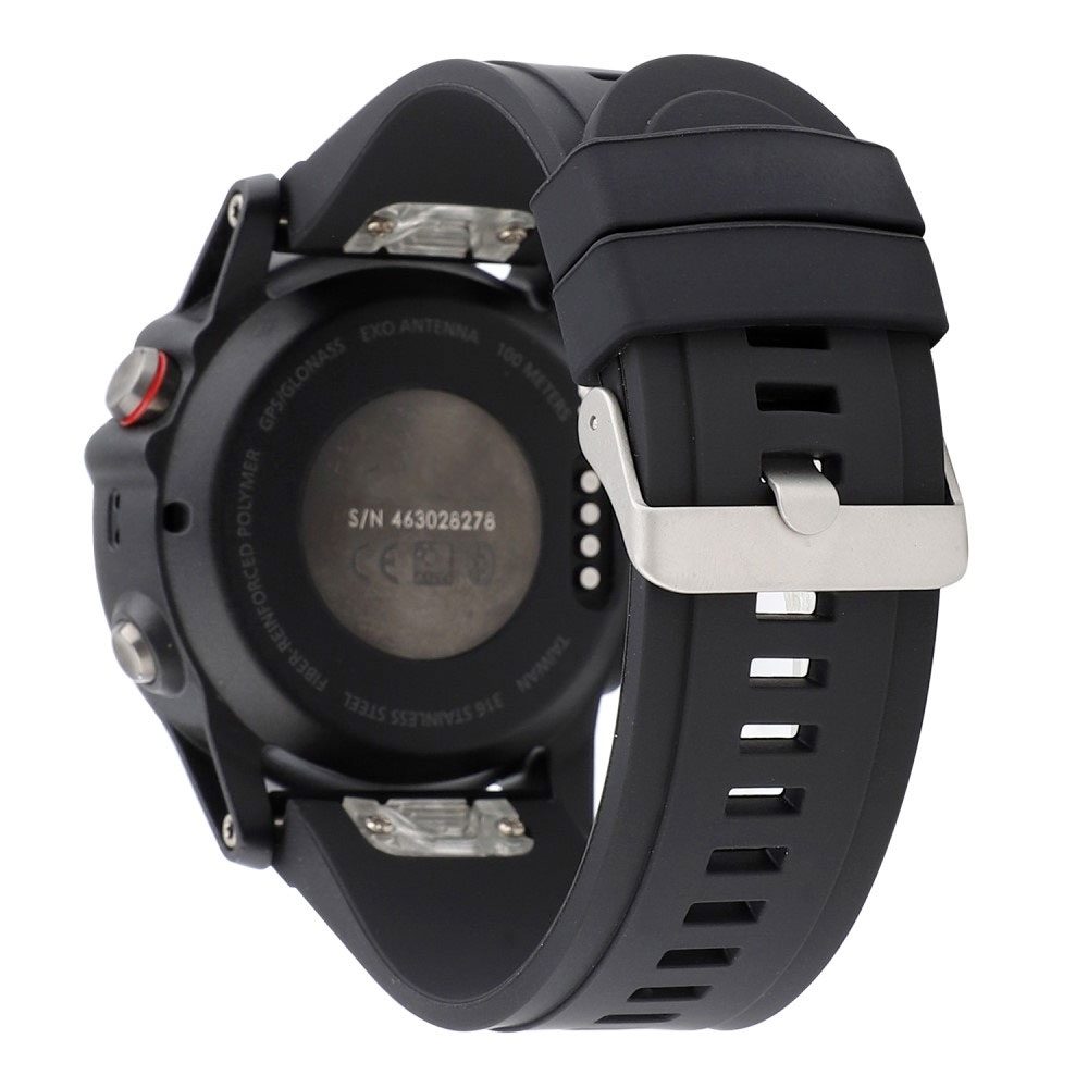 (Gr. M) Garmin Instinct Ersatz Sport Armband aus Silikon (Gelenkumfang 162-247 mm) - Schwarz