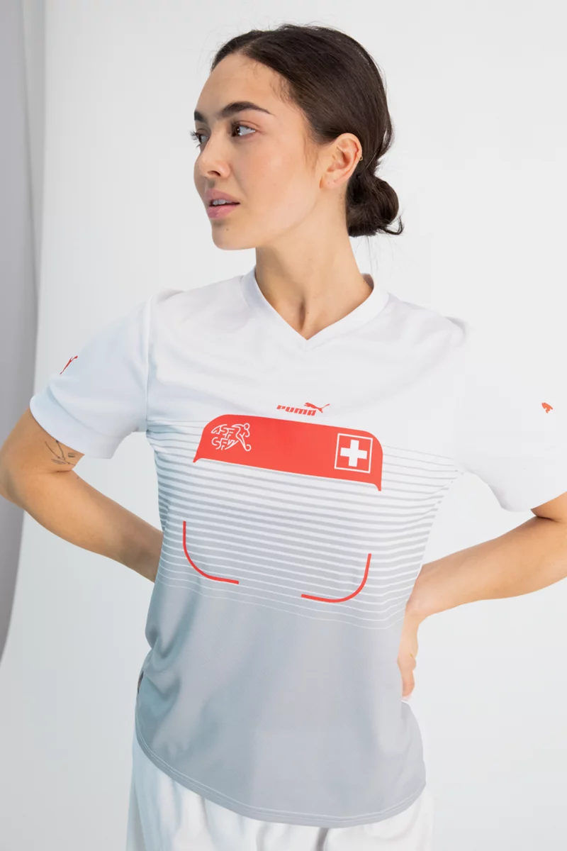 Puma Schweiz Away Replica Damen Fussballtrikot WM 2022