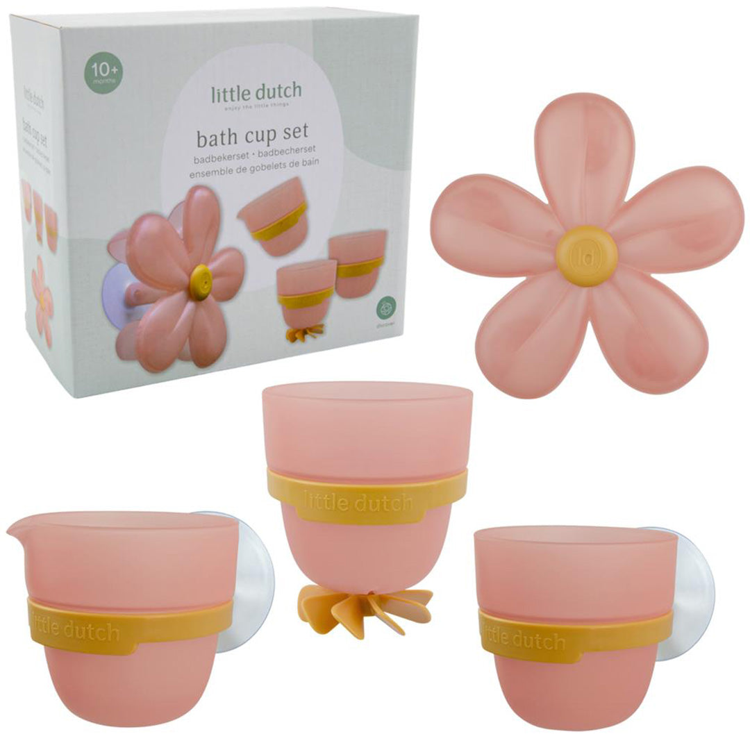 little dutch badbekers voor badwand - bloem
