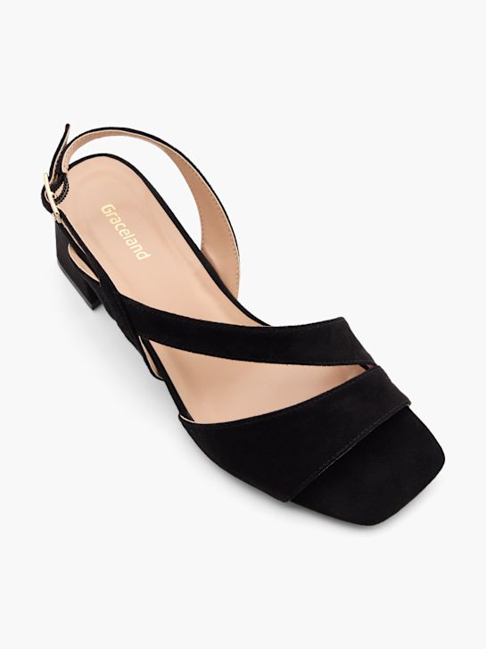 Graceland Sandalette Schwarz