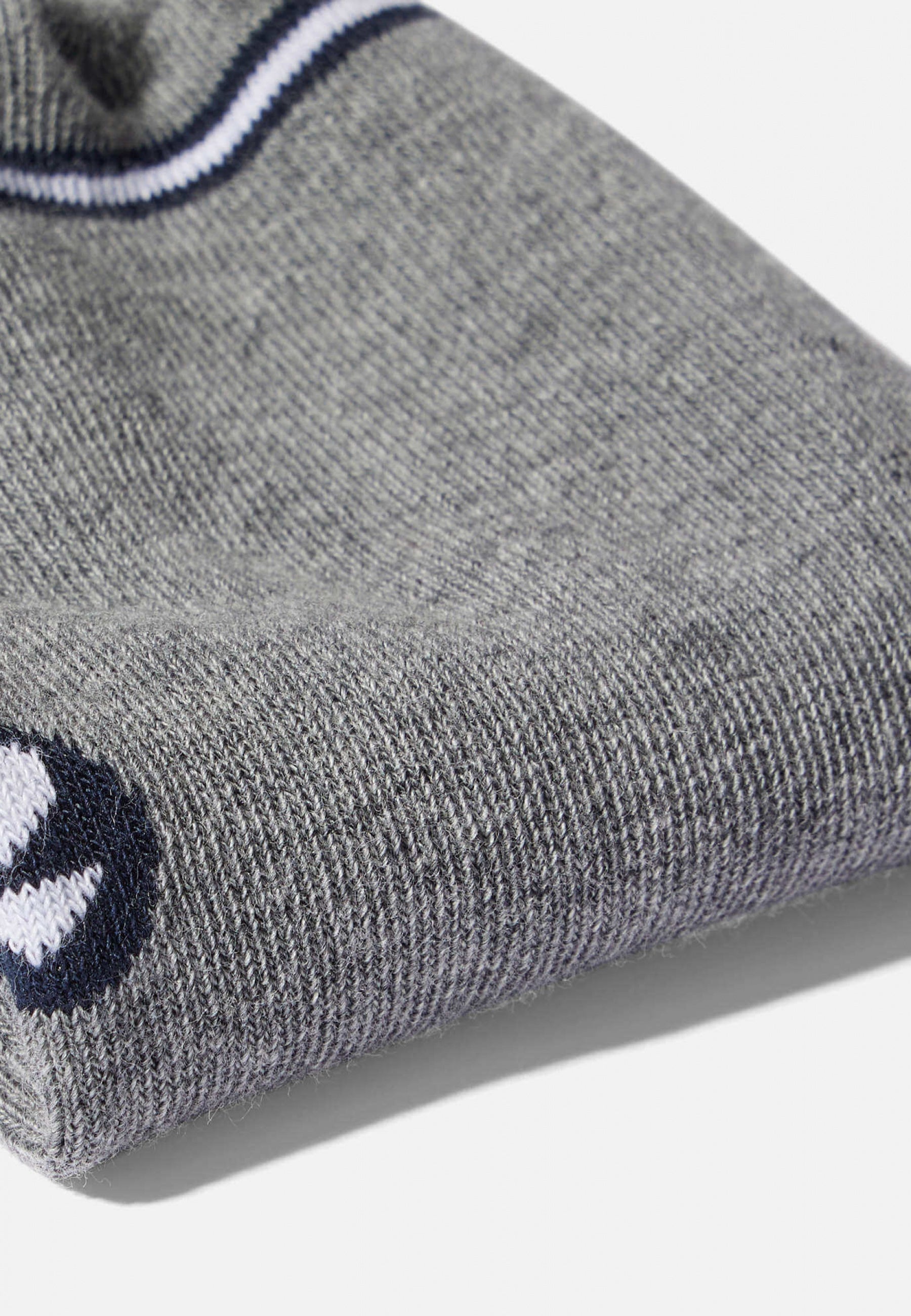 Duo de socquettes en coton-Pack Duo Socquettes Jo Noir Gris Chiné