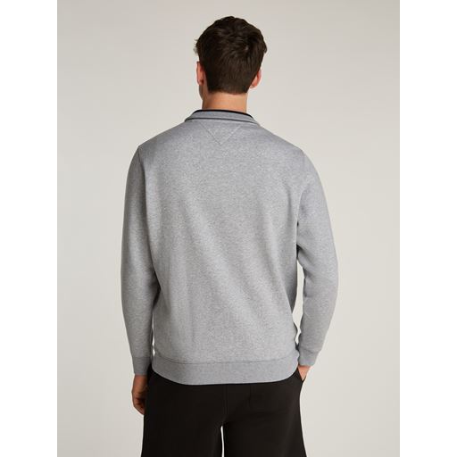 Tommy Jeans Fleece Zip Sweatshirt, Grey Htr, L