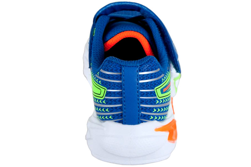 SKECHERS S LIGHT - FLEX-GLOW BOLT SKO I BLÅT TEKSTIL OG PU