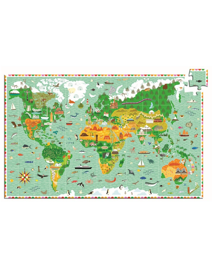 Geschichtenpuzzle AROUND THE WORLD mit Broschüre 200-teilig