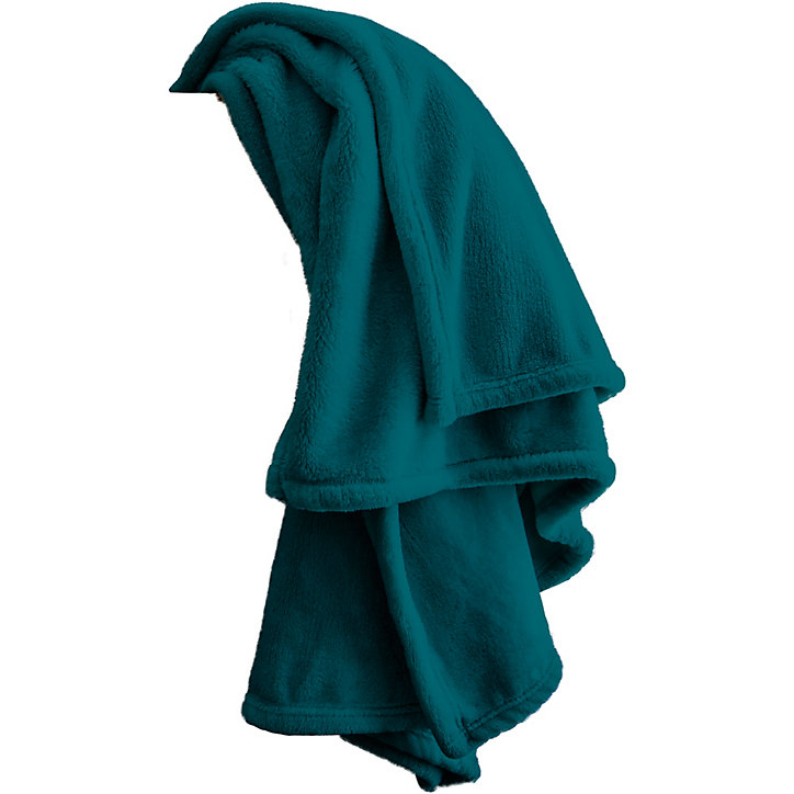 Plaid cocooning microplush 150 x 200 mm bleu