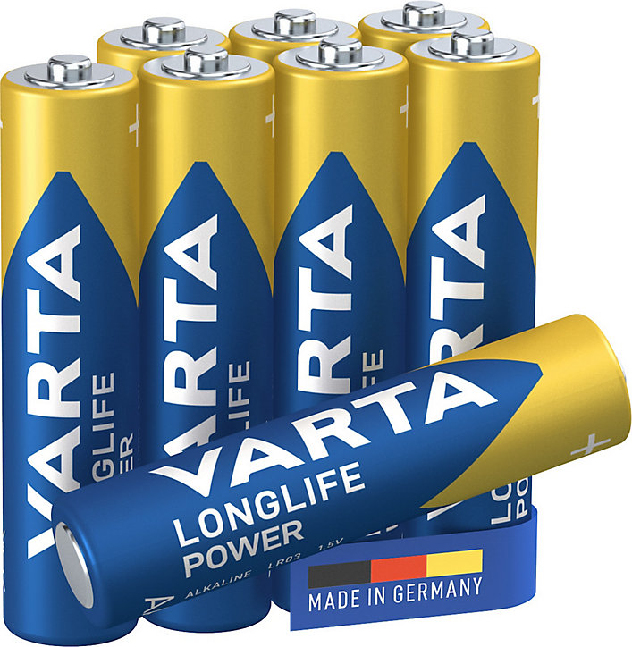 Pile alcaline AAA (LR03) Varta High Energy Premium, lot de 8