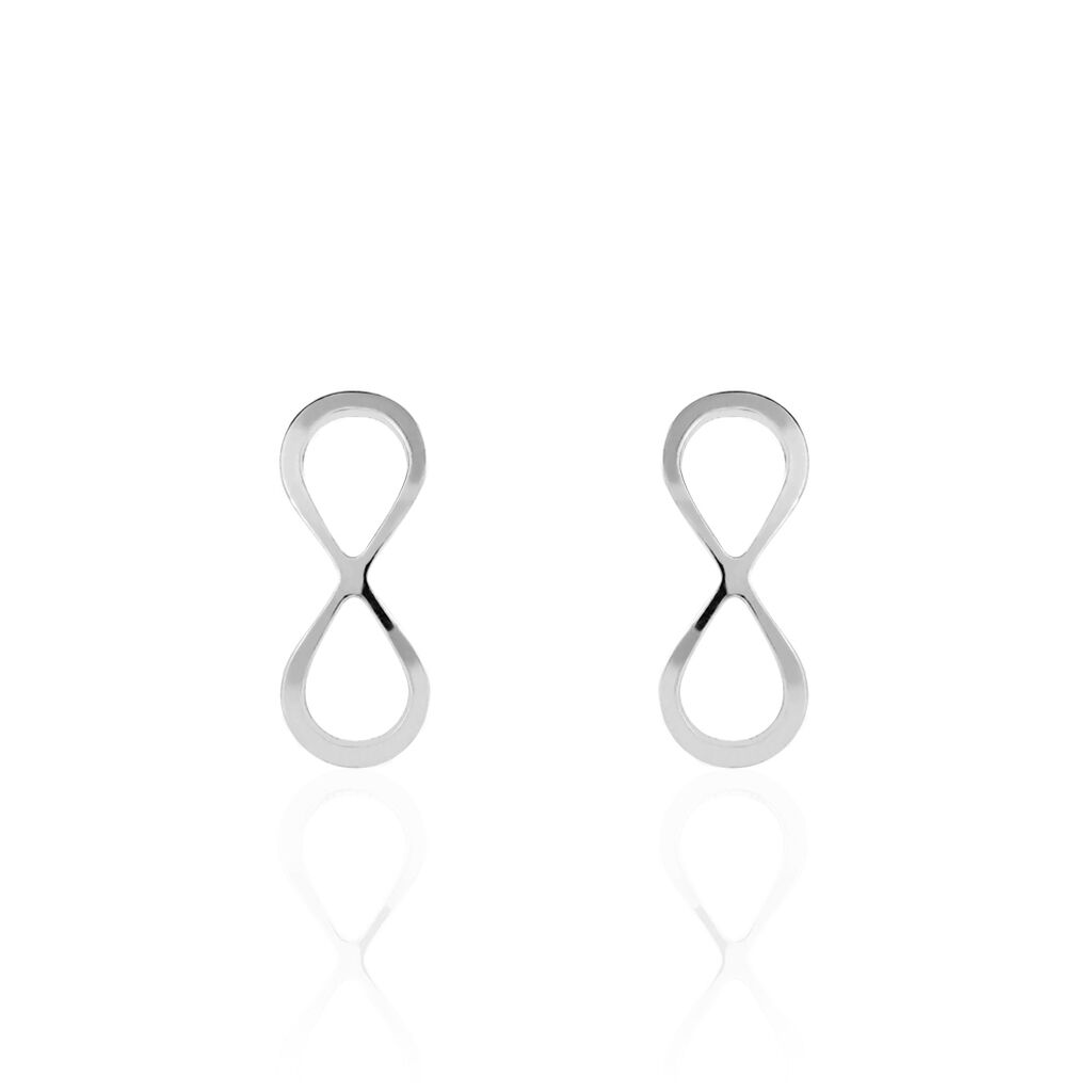 Boucles D'oreilles Pendantes Filomene Argent Blanc