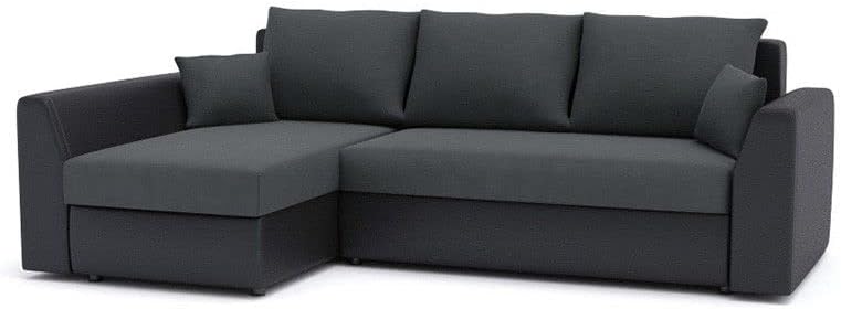 Ecksofa Paul mit Schlaffunktion! Best ECKSOFA! Eckcouch mit Bettkasten! Best! (Cas 574+ Soft 11), Länge: 240 cm, Breite: 140 cm, Höhe: 85 cm
