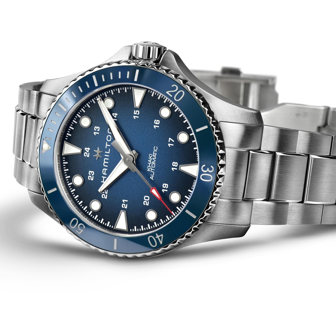Hamilton Khaki Navy Scuba Auto 43 Blau