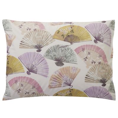 Linge de lit polycoton motif éventails