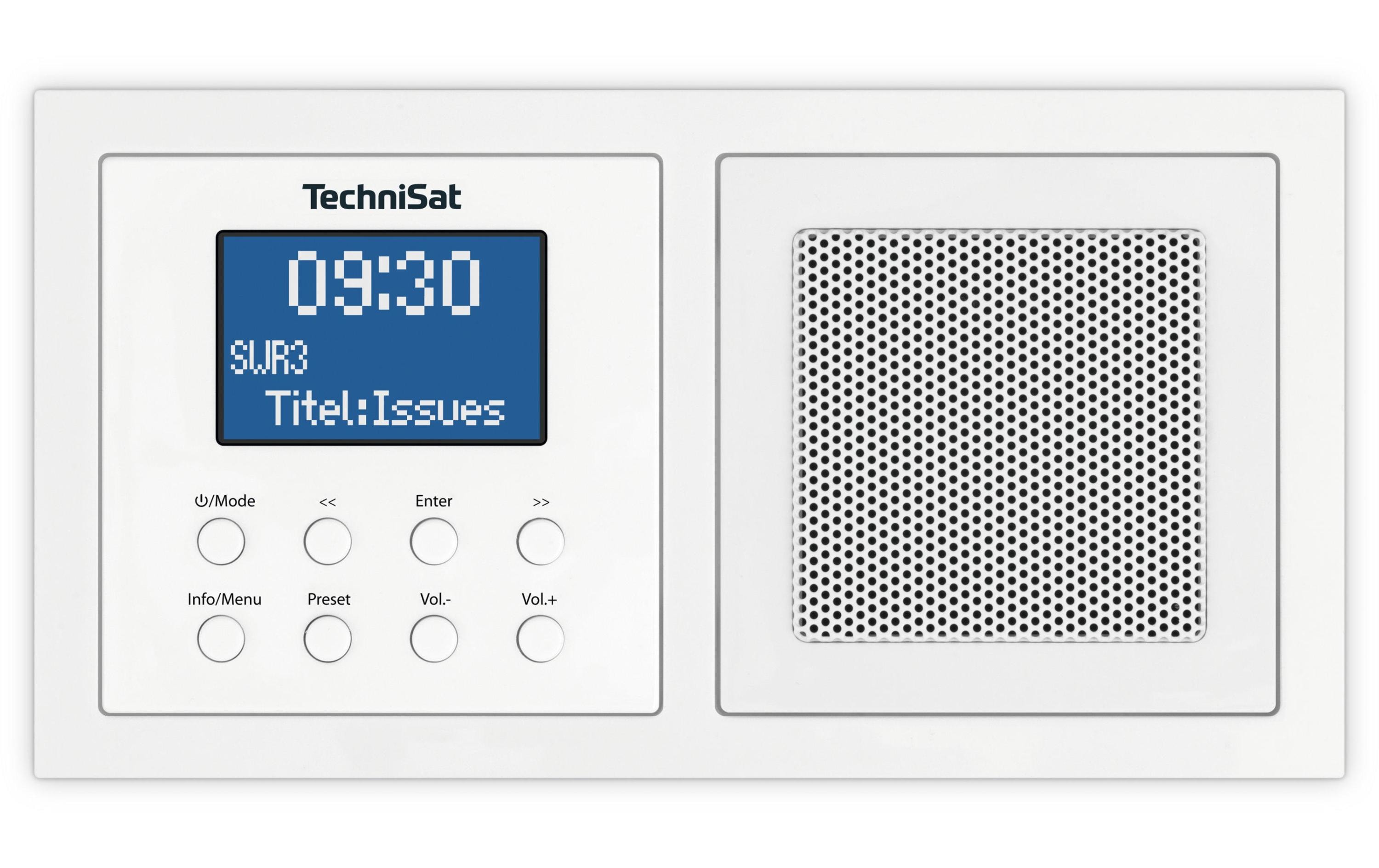 DAB+ Radio DigitRadio Up 1 WeissDAB+-Radio zur Unterputzmontage