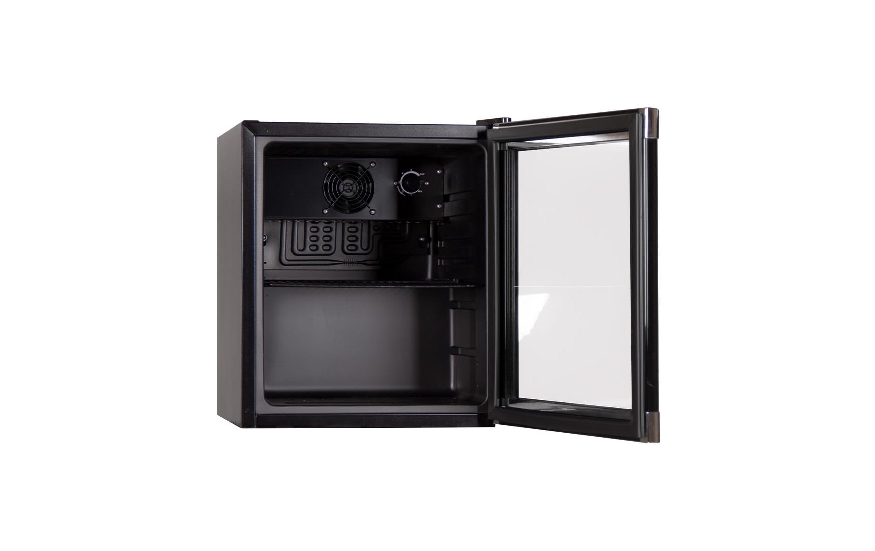 Mini-Gewerbekühlschrank Schwarz, Rechts, Wechselbar<br>Kleiner Getränke- und Barkühlschrank