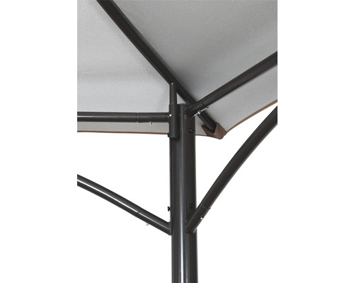 Gazebo Hexagon Joana Garden Place 3,3 x 3 m donkerbruin