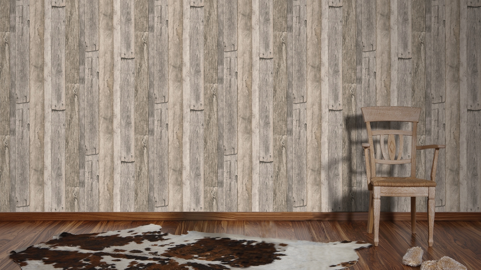 Vliestapete BEST OF WOOD`N STONE 2ND EDITION - Holz-rustikal - beige - 10 Meter