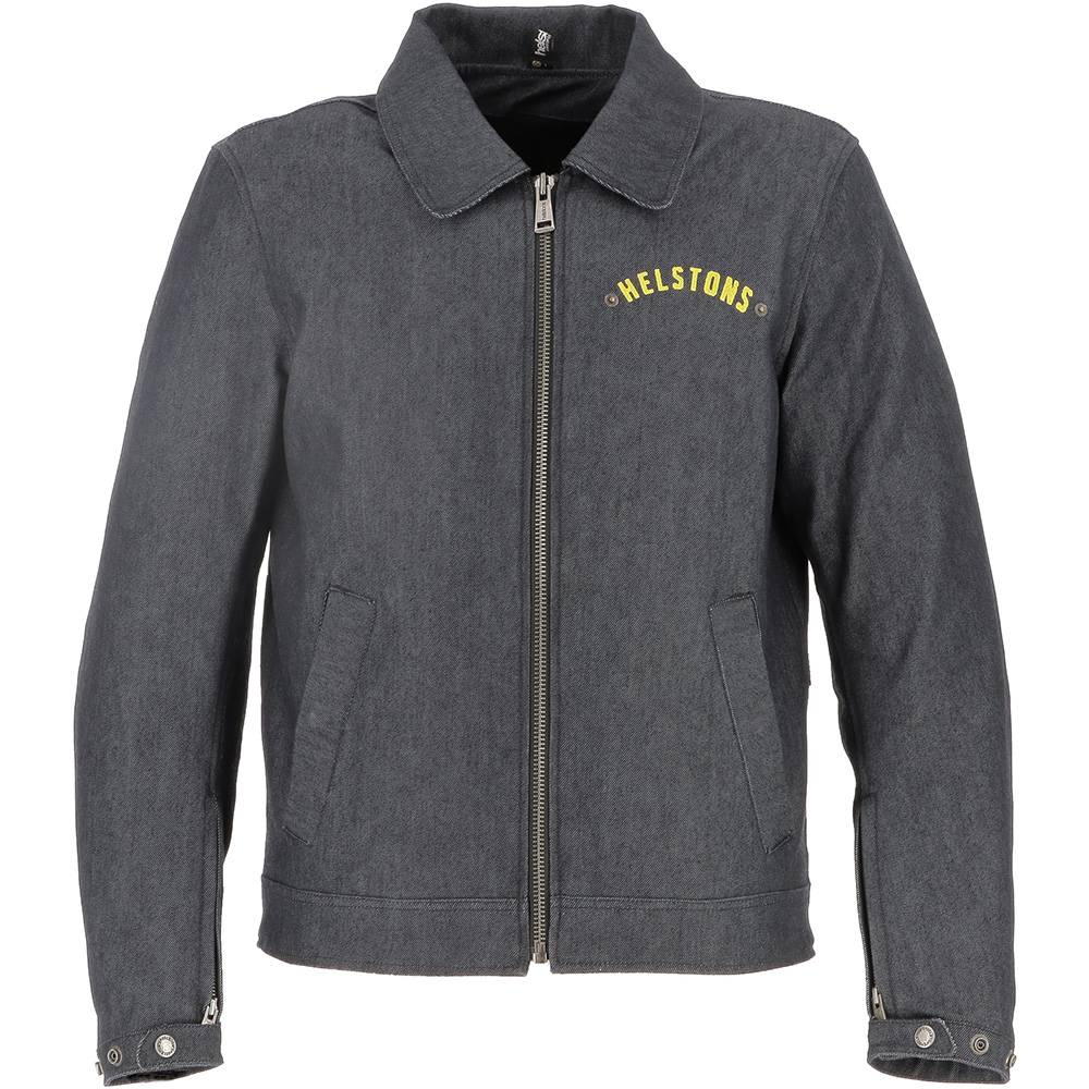 Helstons - Blouson Garage Bleu / Jaune