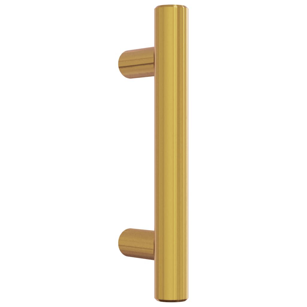 vidaXL Kastgrepen, 10 stuks, goud, 64 mm, roestvrij staal