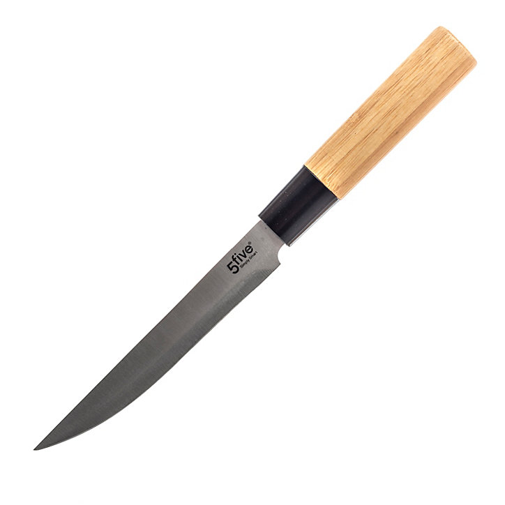 Bloc de rangement avec 5 couteaux 5Five bambou