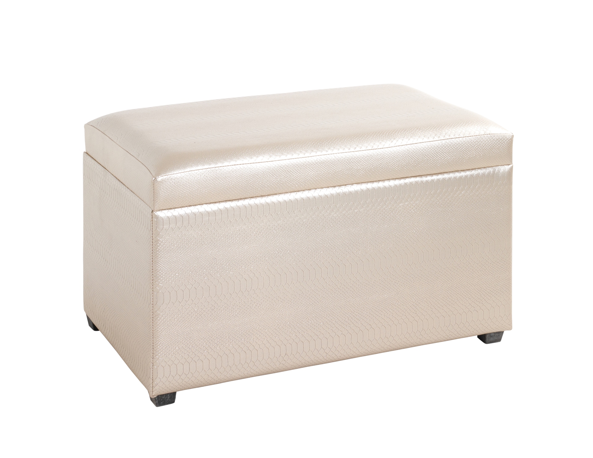 Sitztruhe 65 x 42 cm goldfarbig