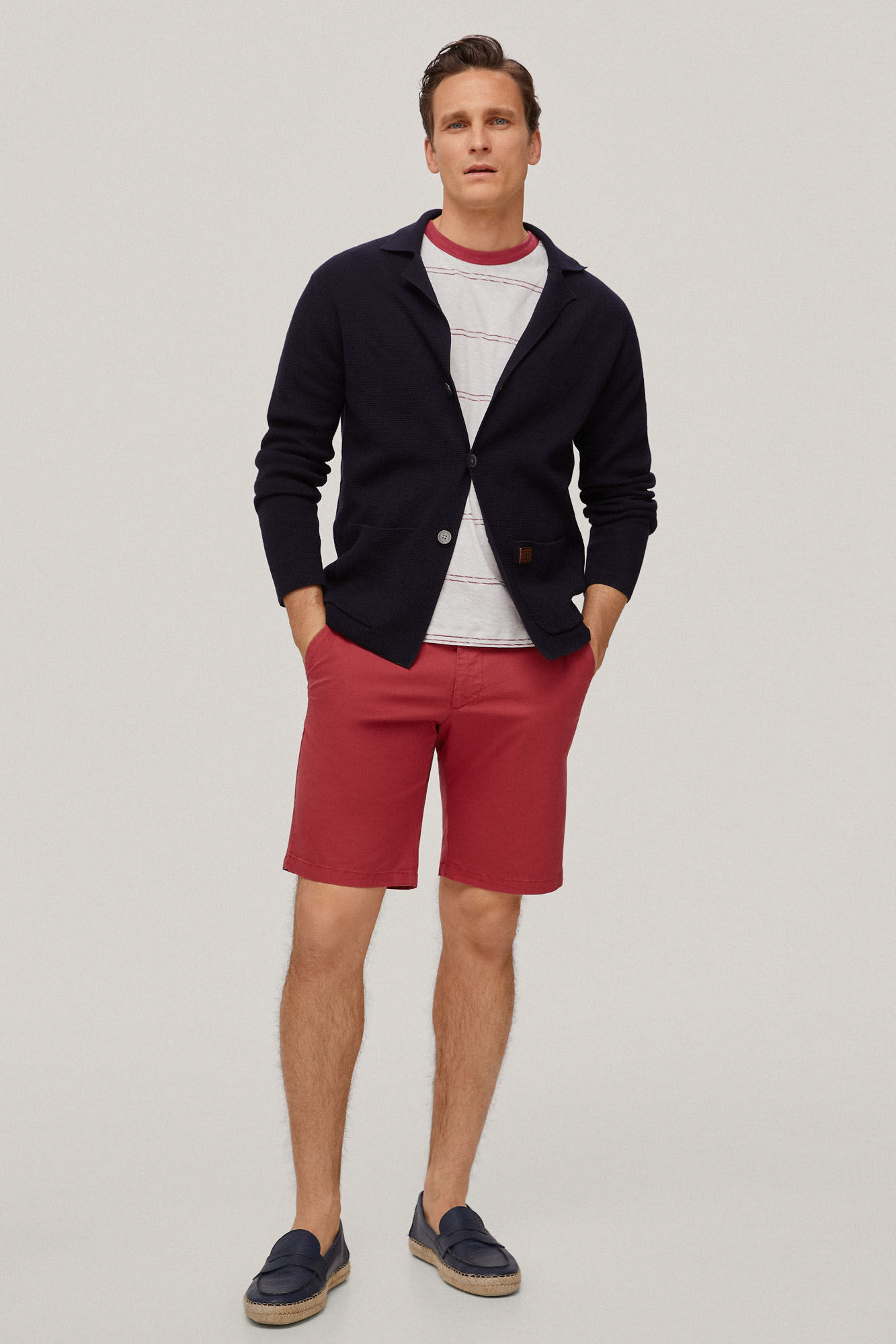Bermuda Chino Premium Flex - Bordô