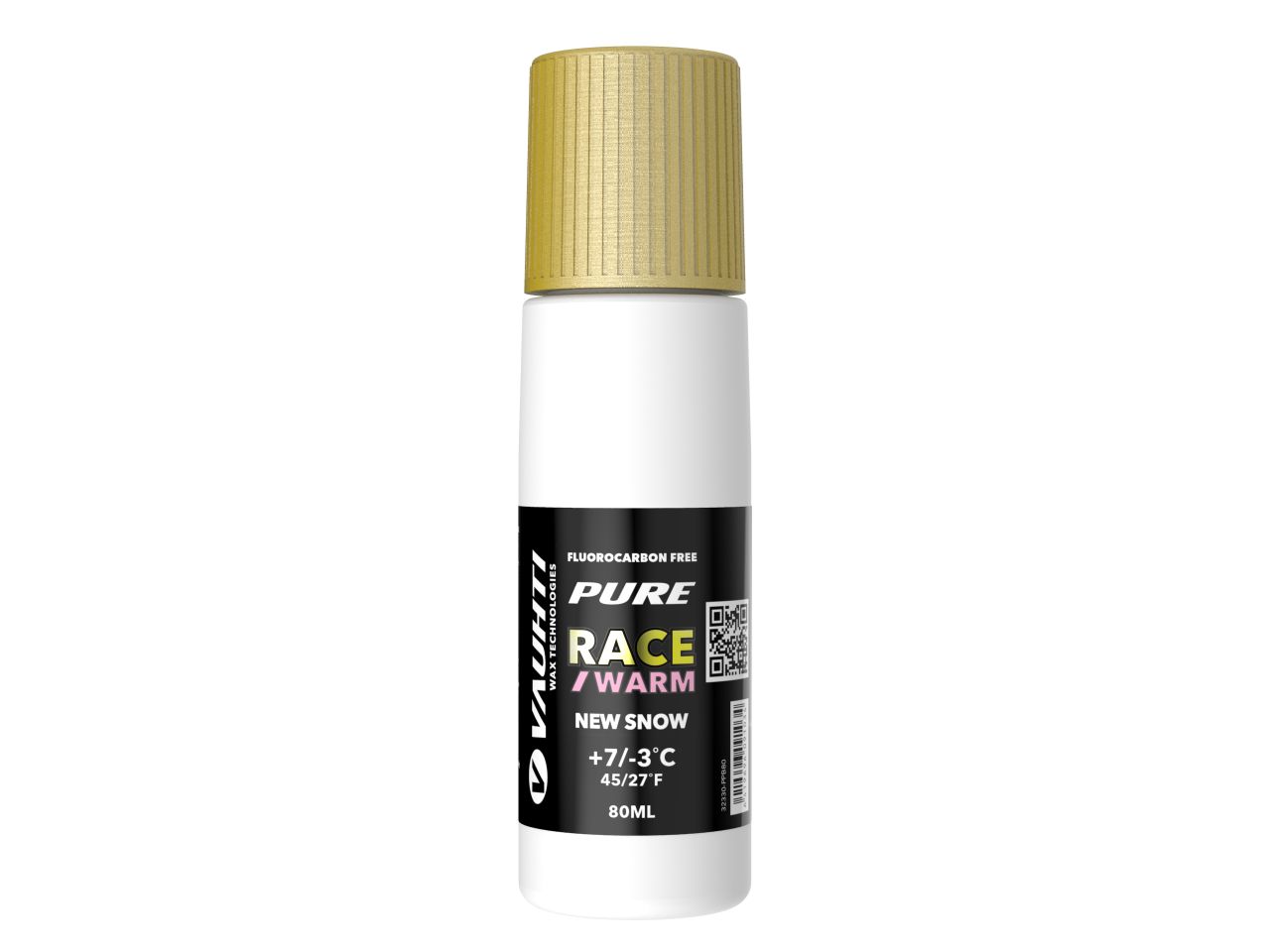 Vauhti Pure Race New Snow Warm Liquid Glide 80ml Konkurranseglider som egner seg på finkornet fuktig snø