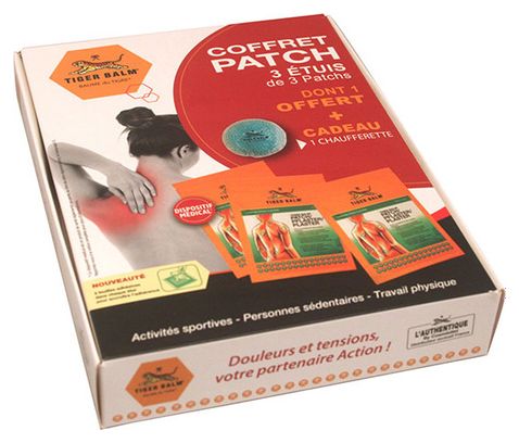 Coffret Baume du Tigre 3 Patch   3 étuis de 3 patchs   chaufferette