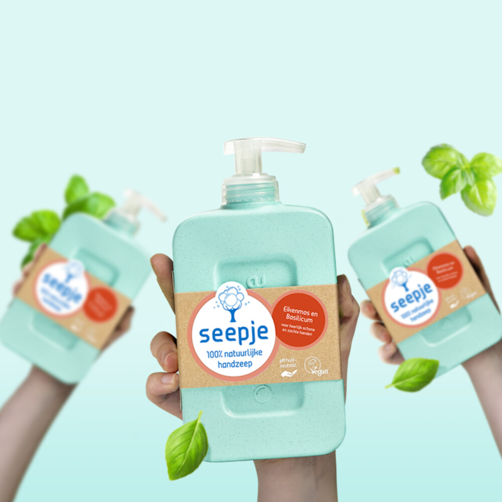 Seepje Handzeep Eikenmos en Basilicum300 ml