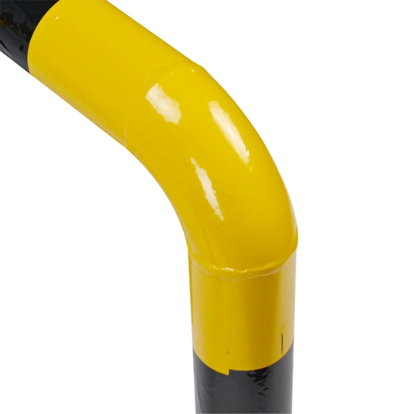 Lagerschutz - Rammschutz Fuer Pfosten, Säulenschutz aus Stahl schwarz/gelb zum Schutz von Schwerlastregalen & Regalen - Anfahrschutz/Regalschutz - Poller
