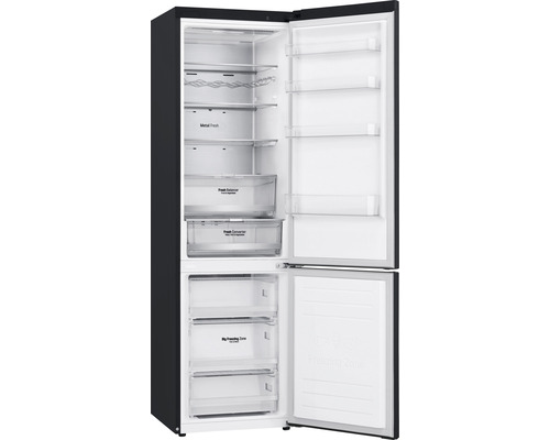 LG GBB92MCACP koel-vriescombinatie, afmetingen (B x H x D): 59,5 x 203 x 67,5 cm, koelgedeelte: 277 l, vriesgedeelte: 107 l, inhoud: 5 flessen