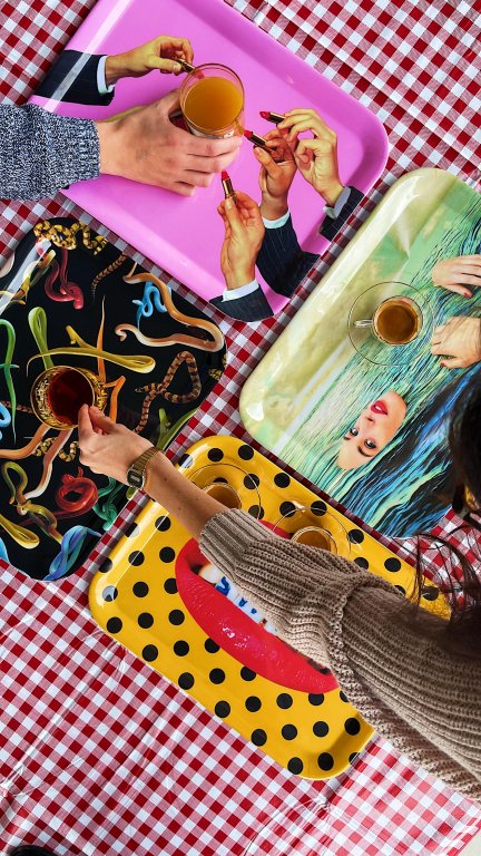 Seletti Toiletpaper dienblad Sea Girl