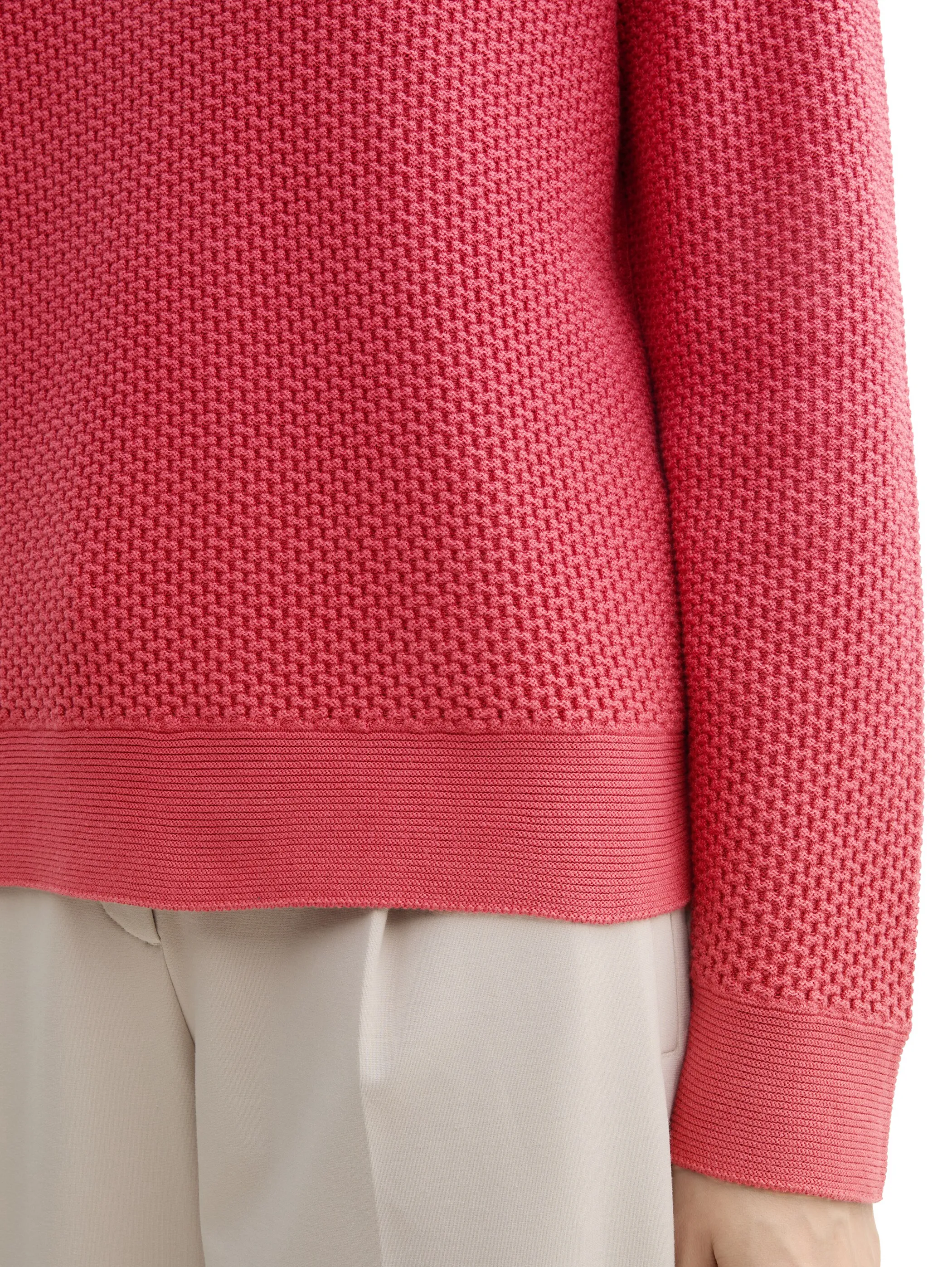 Damen Strukturpullover