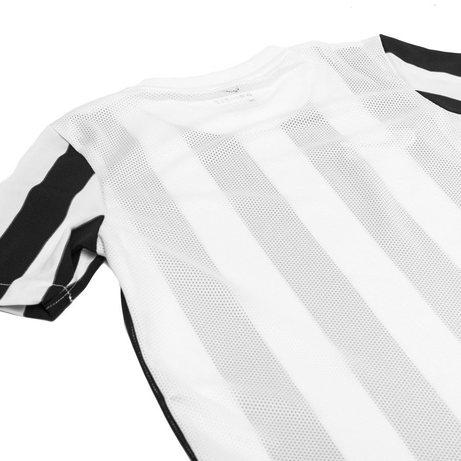 Nike Maillot Dri-FIT Striped Division IV - Blanc/Noir Enfant