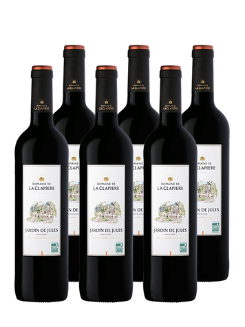 6 BOUTEILLES-LIVRAISON OFFERTE JARDIN DE JULES DOMAINE DE LA CLAPIERE