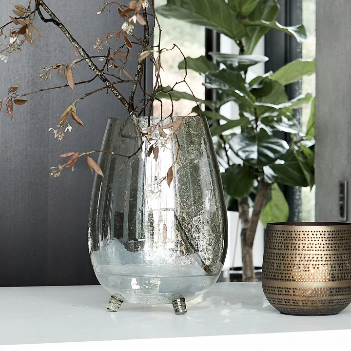 House Doctor - Tinka Vase, Ø 28 x H 51 cm, braun
