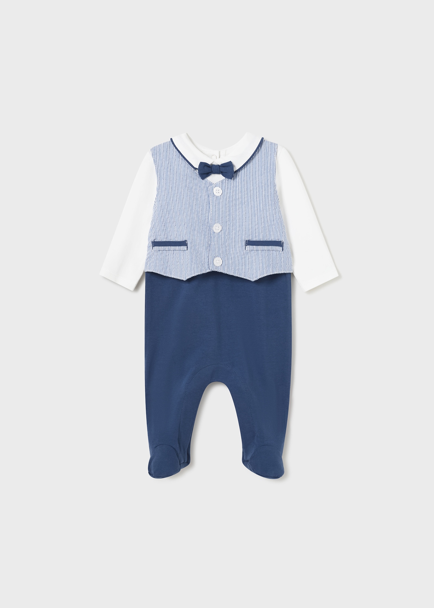 Conjunto de macacão Better Cotton Newborn Simulation na cor Cerúleo