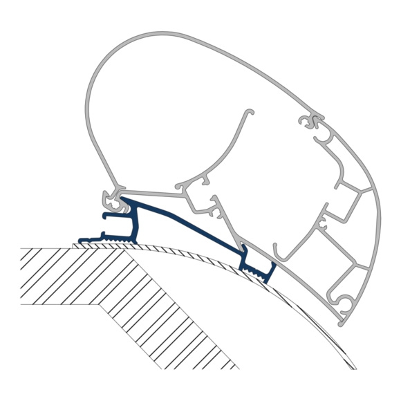 Dometic PR-Adapt Adapter für Dachmarkisen PR 2000 und PR 2500 6,0m