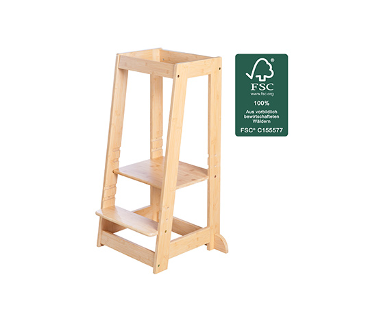 roba Lernturm nach Montessori, Bambus naturfarben