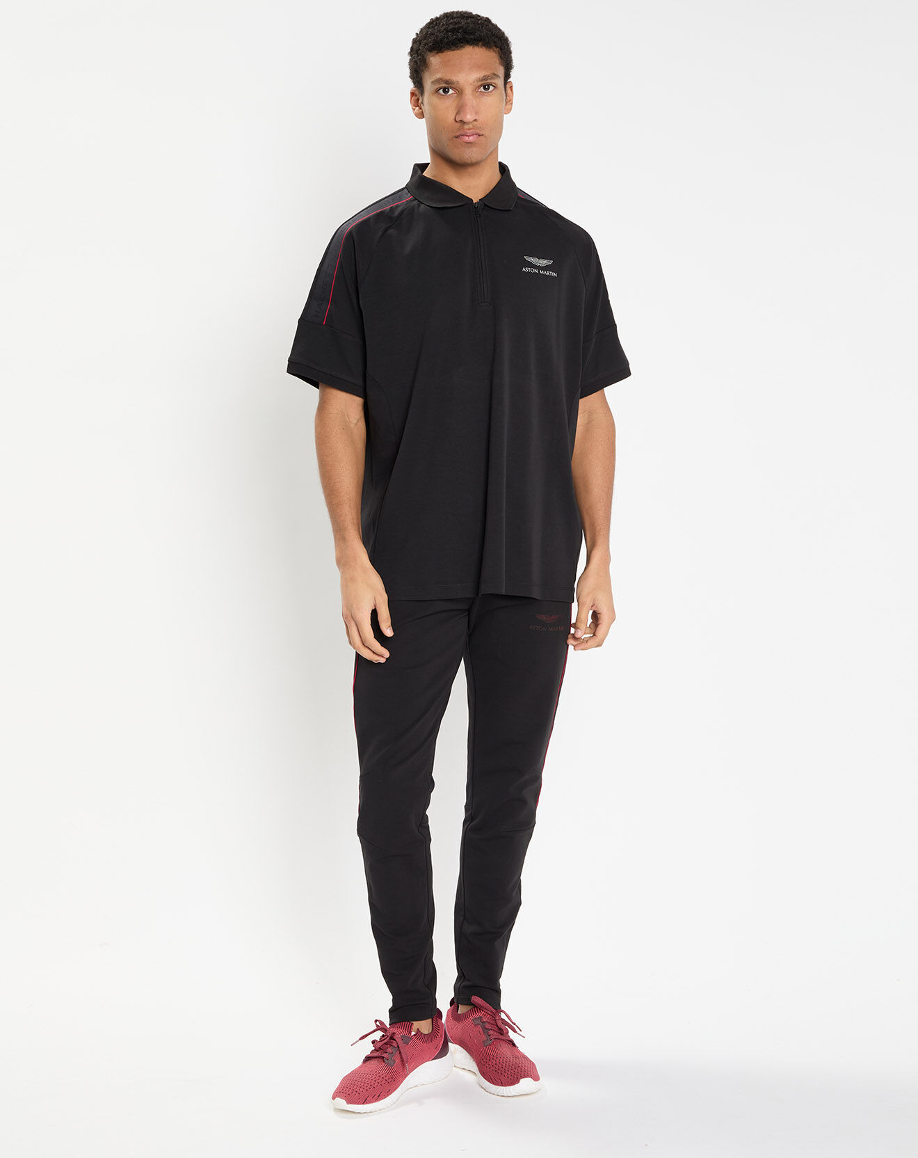 Hackett London Polo zippé Aston Martin Racing noir