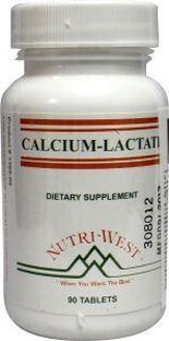 Nutri West Calcium Lactate Tabletten 90ST